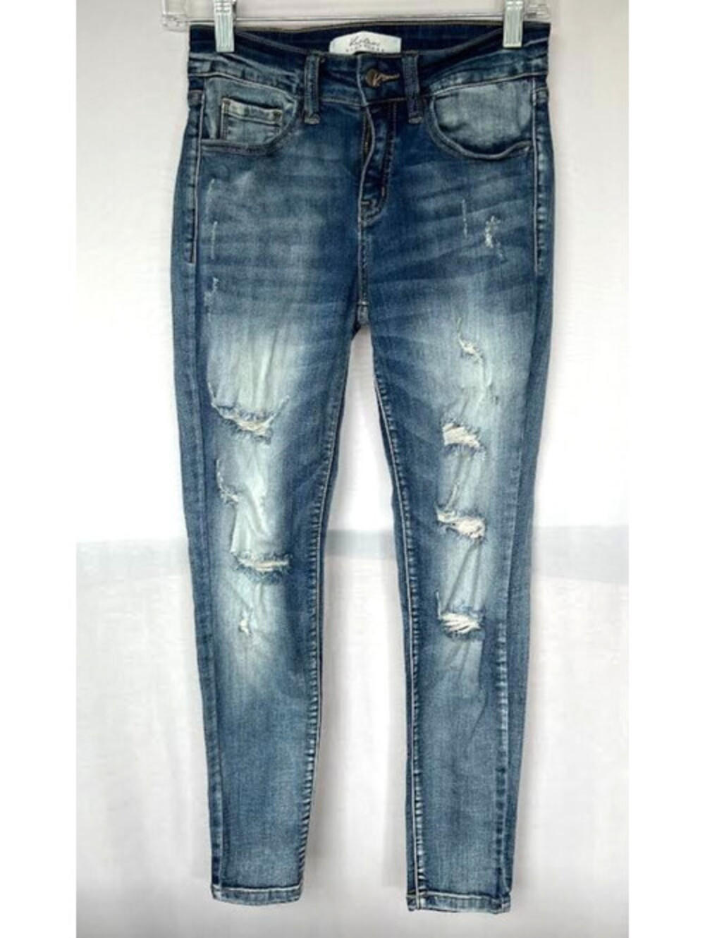 Kancan Signature Jeans-Women's Size 26 Waist, Skinny, Rips In Front